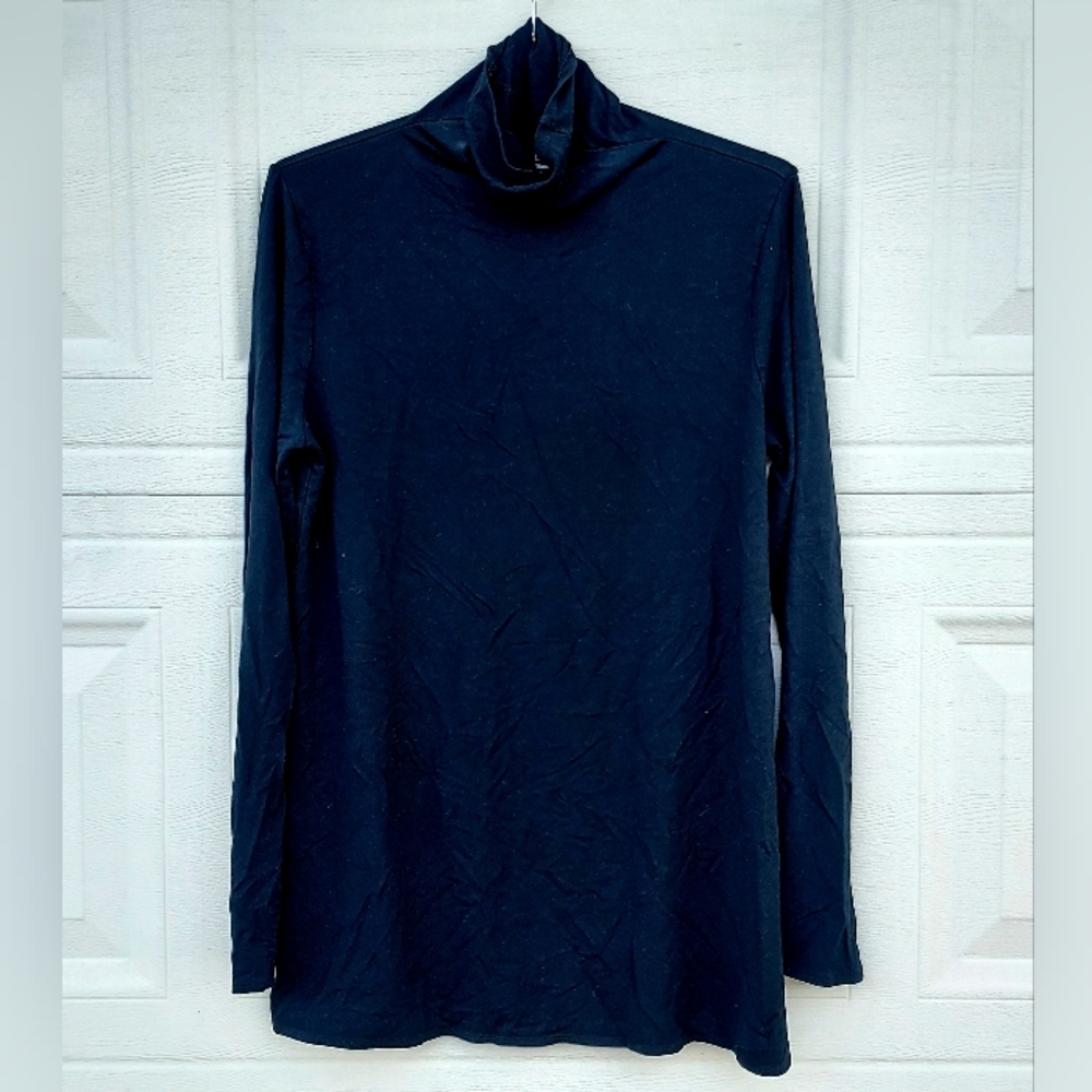 GAP Black Maternity Turtleneck Black Long Sleeve